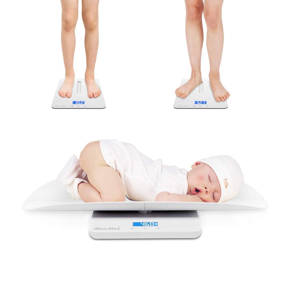 Baby Scale with Hold Function, Blue Backlight, Weight and Height Track L61739