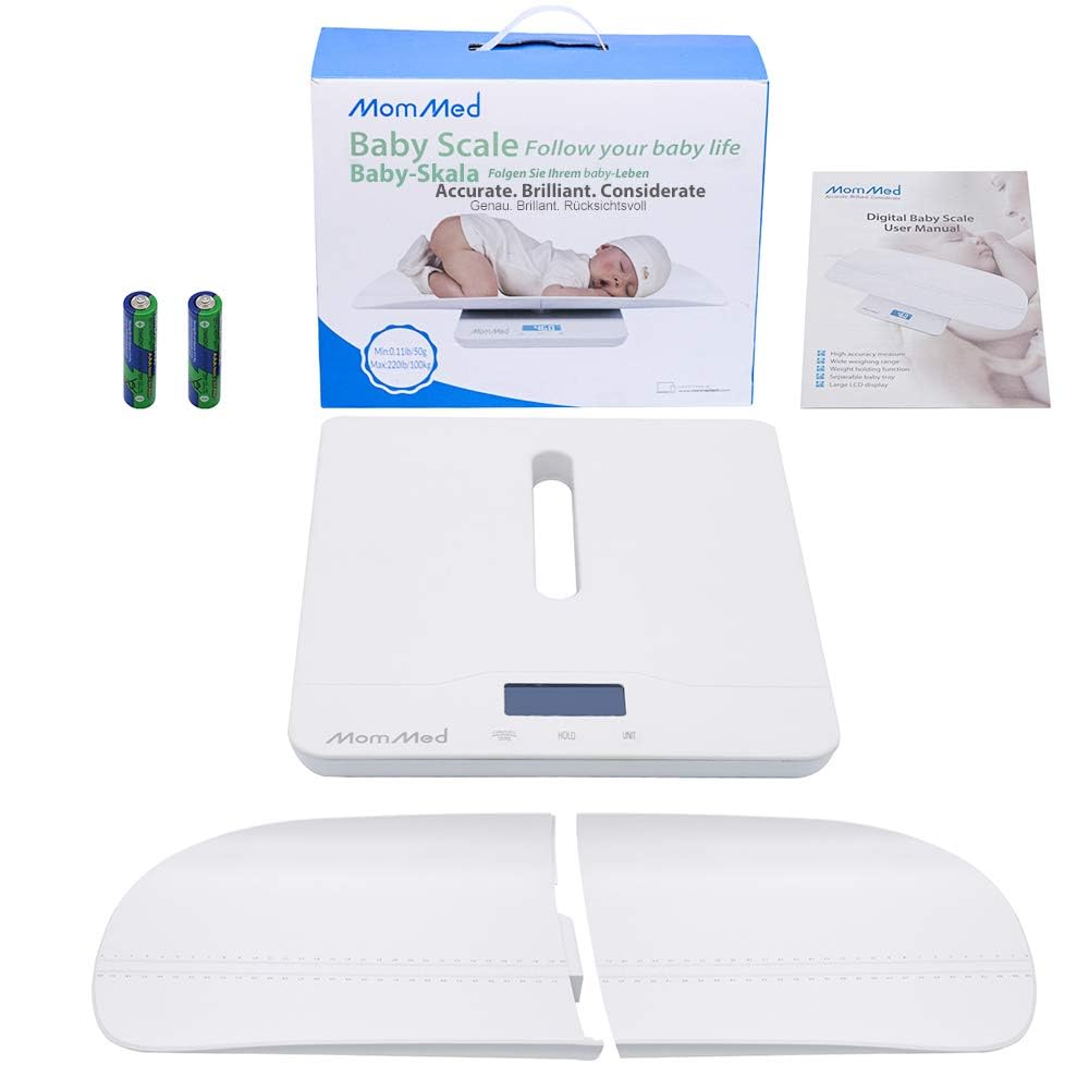 Baby Scale with Hold Function, Blue Backlight, Weight and Height Track L61739