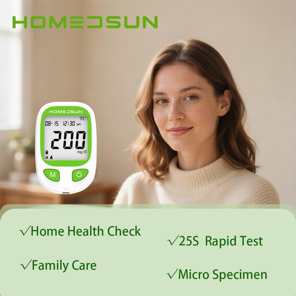 Total Cholesterol Monitor Kit with 10 Strips Lancets I700