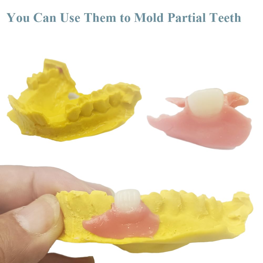 Fake Teeth Denture Top and Bottom Temporary Teeth I3509