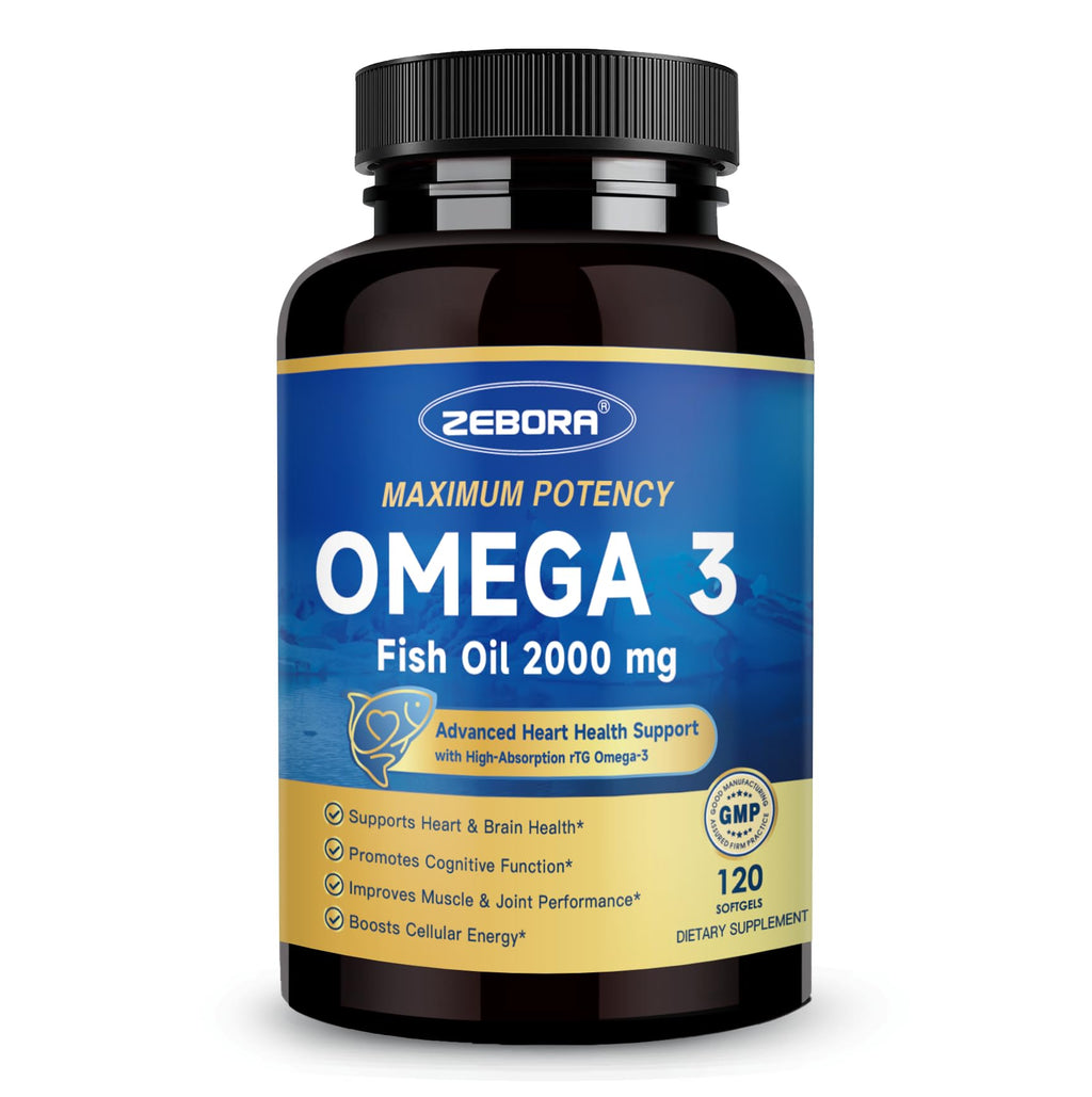 Omega 3 Fish Oil 2000mg 120 Softgels K7489