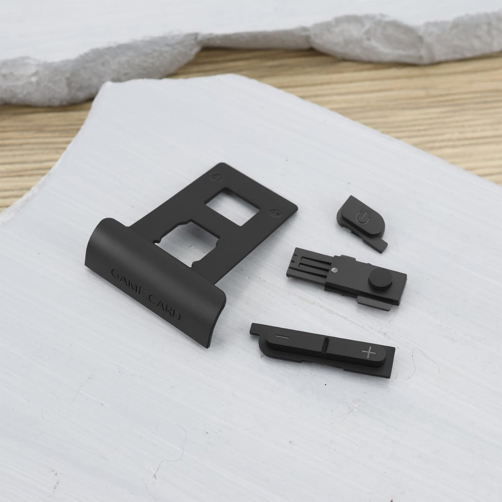 Black Game Console Power Volume Button Card Slot Cover T874662