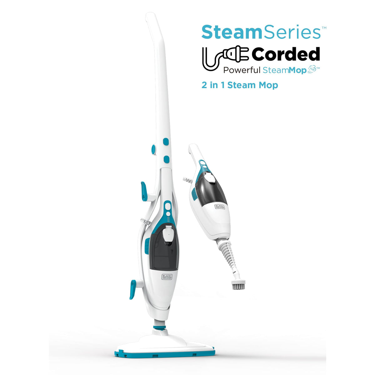 2-in-1 Steam Mop and Handheld Steam Cleaner P65109