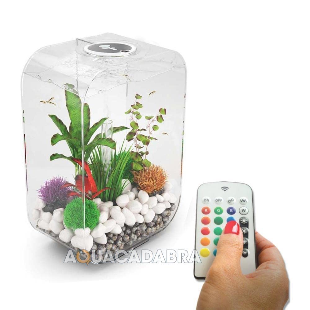 15 Acrylic 4-Gallon Aquarium with LED Lights O60407