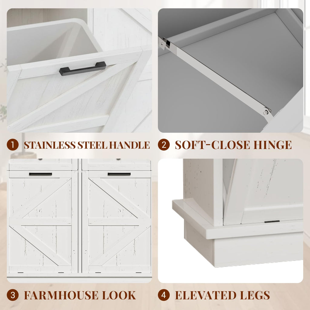 Double 10-Gal Tilt Out Trash Cabinet H271681