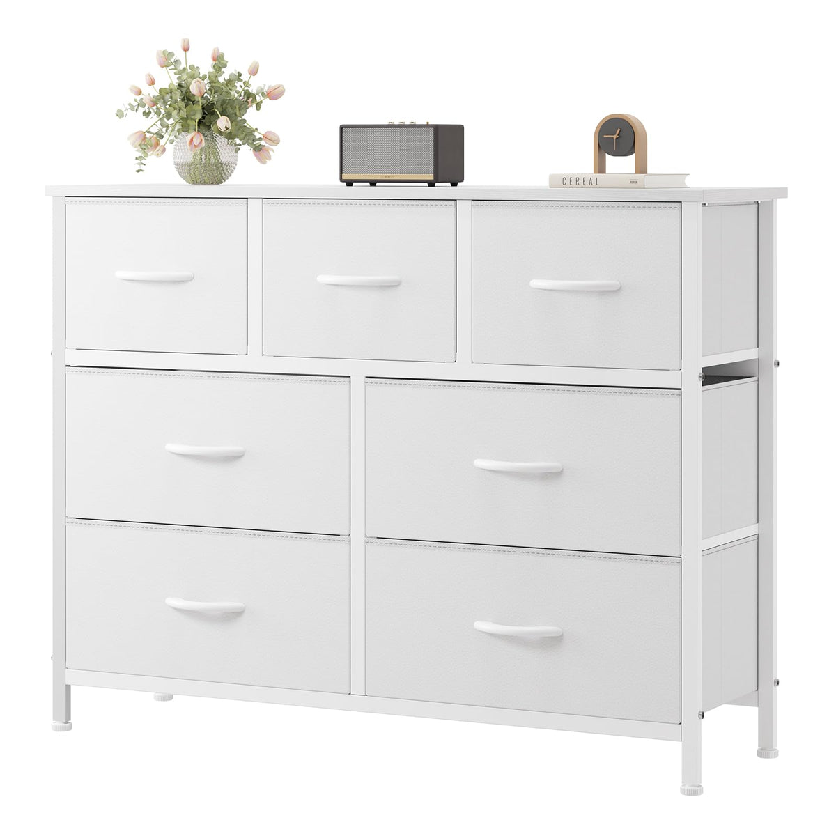 7 Drawer Fabric Dresser D371519