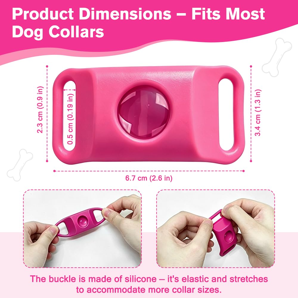 Flea and Tick Prevention Pendant for Dogs with 2 Silicone Buckles & 4 Refills V271