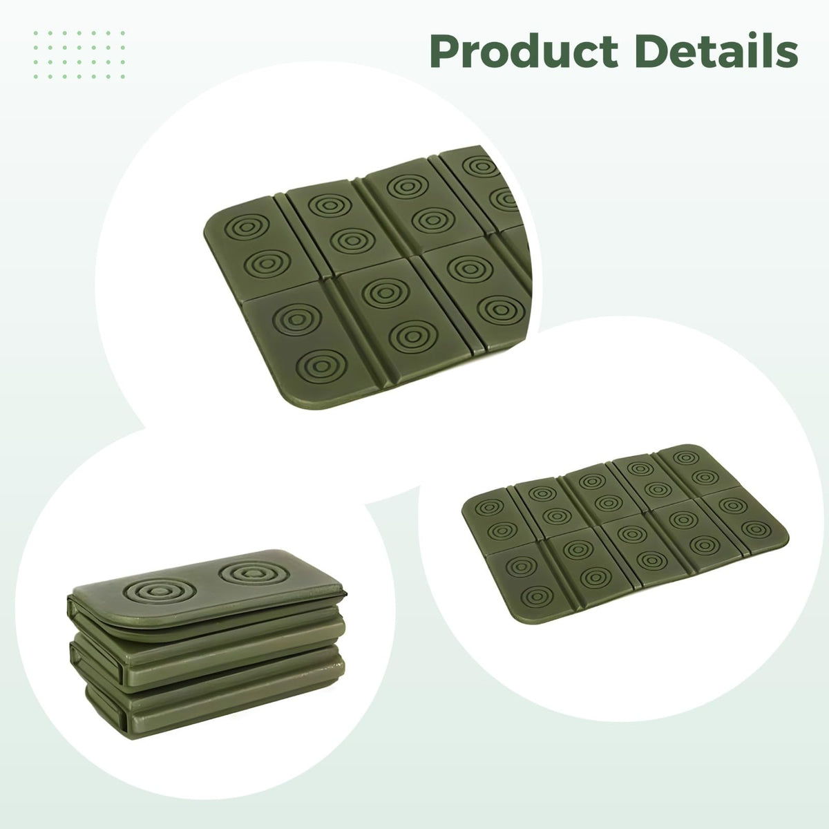 2 Pcs Waterproof Foam Camping Mat and Seat Cushion Q383091