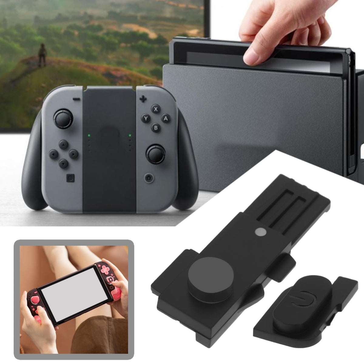 Black Game Console Power Volume Button Card Slot Cover T874662