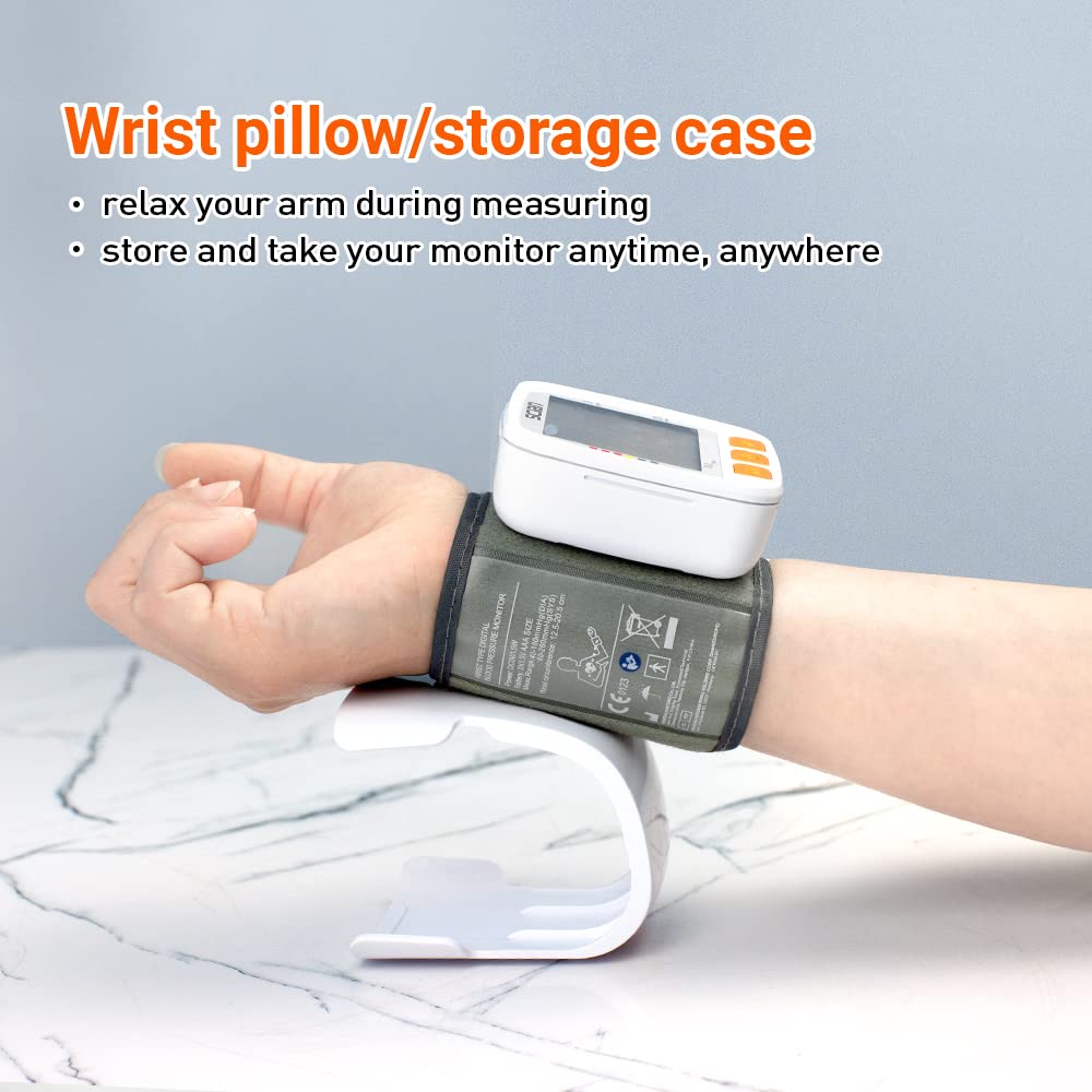 Wrist Blood Pressure Cuff with Adjustable Cuff and LCD Display S2093