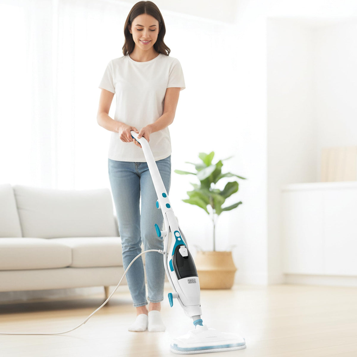 2-in-1 Steam Mop and Handheld Steam Cleaner P65109