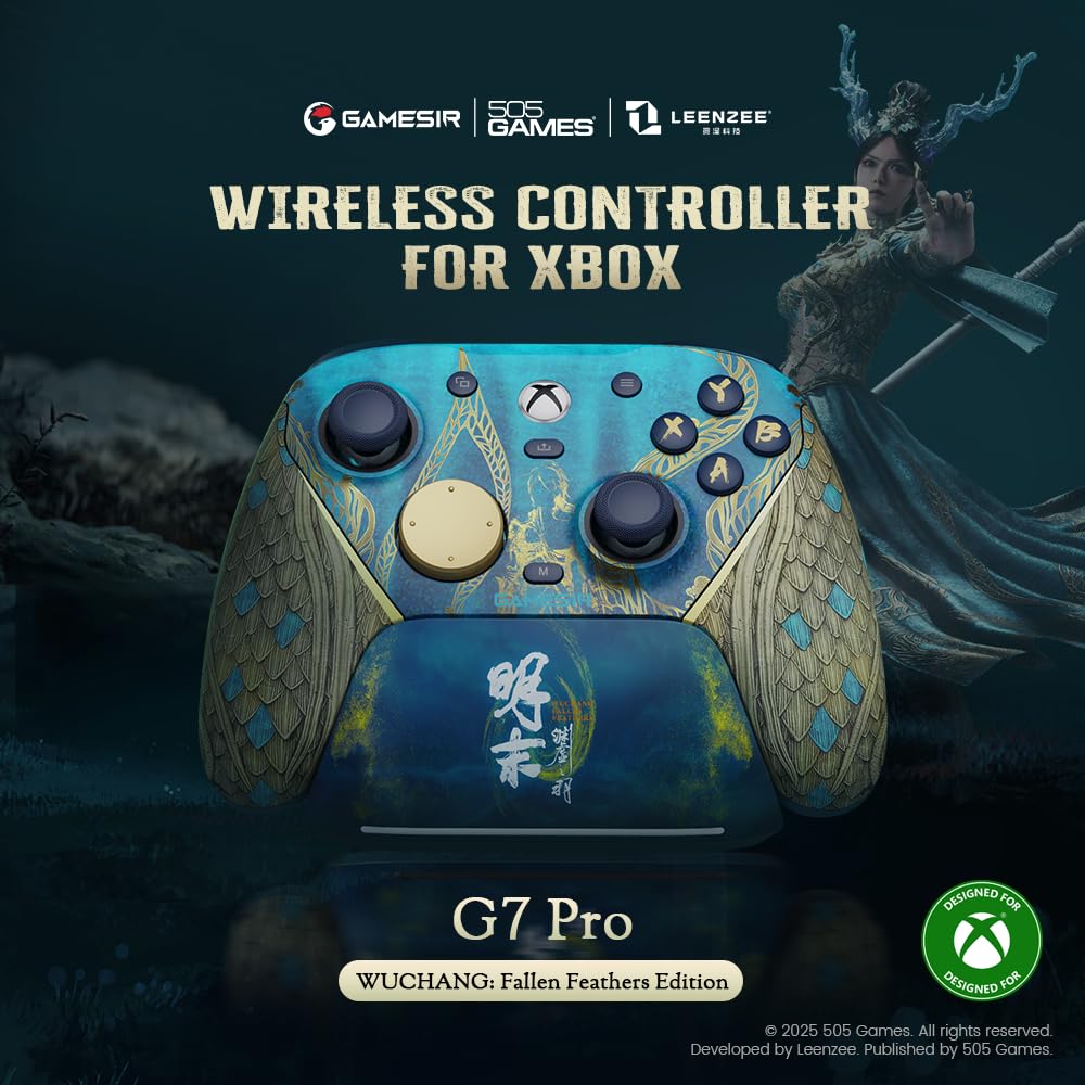 Wireless Gaming Controller with TMR Sticks, Hall Effect Analog Triggers U8402