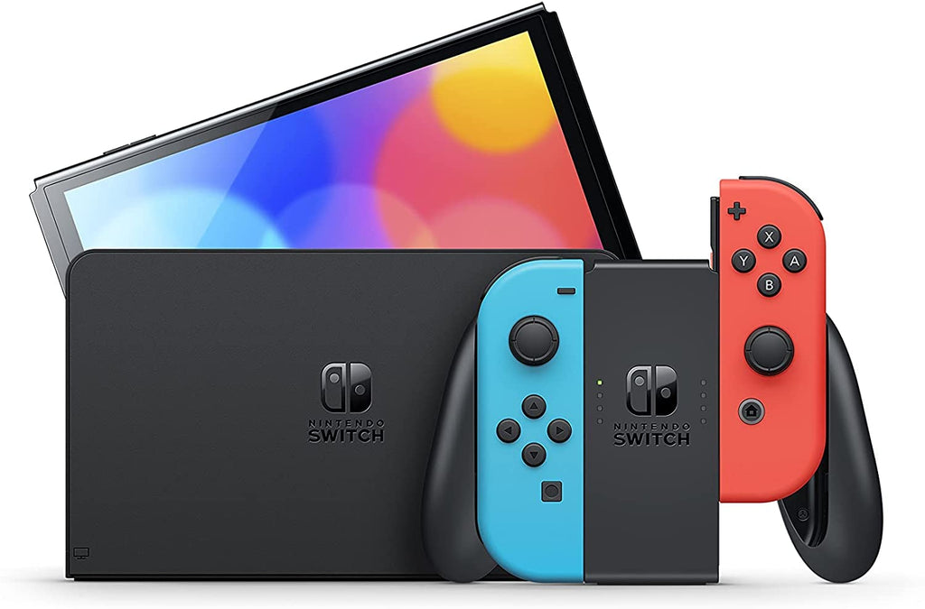 Nintendo Switch OLED Model Neon Red & Neon Blue Joy-Con A3147