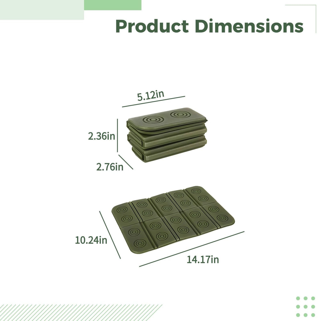 2 Pcs Waterproof Foam Camping Mat and Seat Cushion Q383091