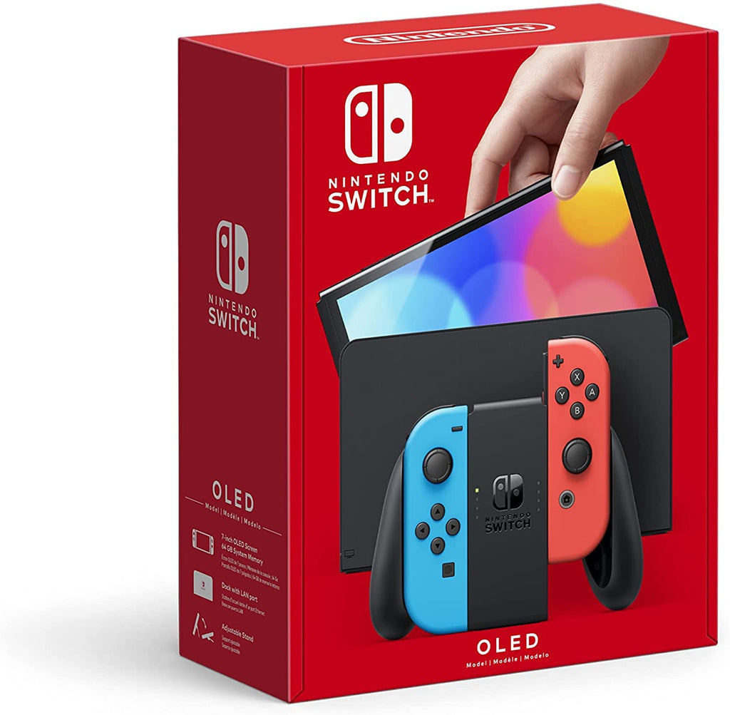 Nintendo Switch OLED Model Neon Red & Neon Blue Joy-Con A3147