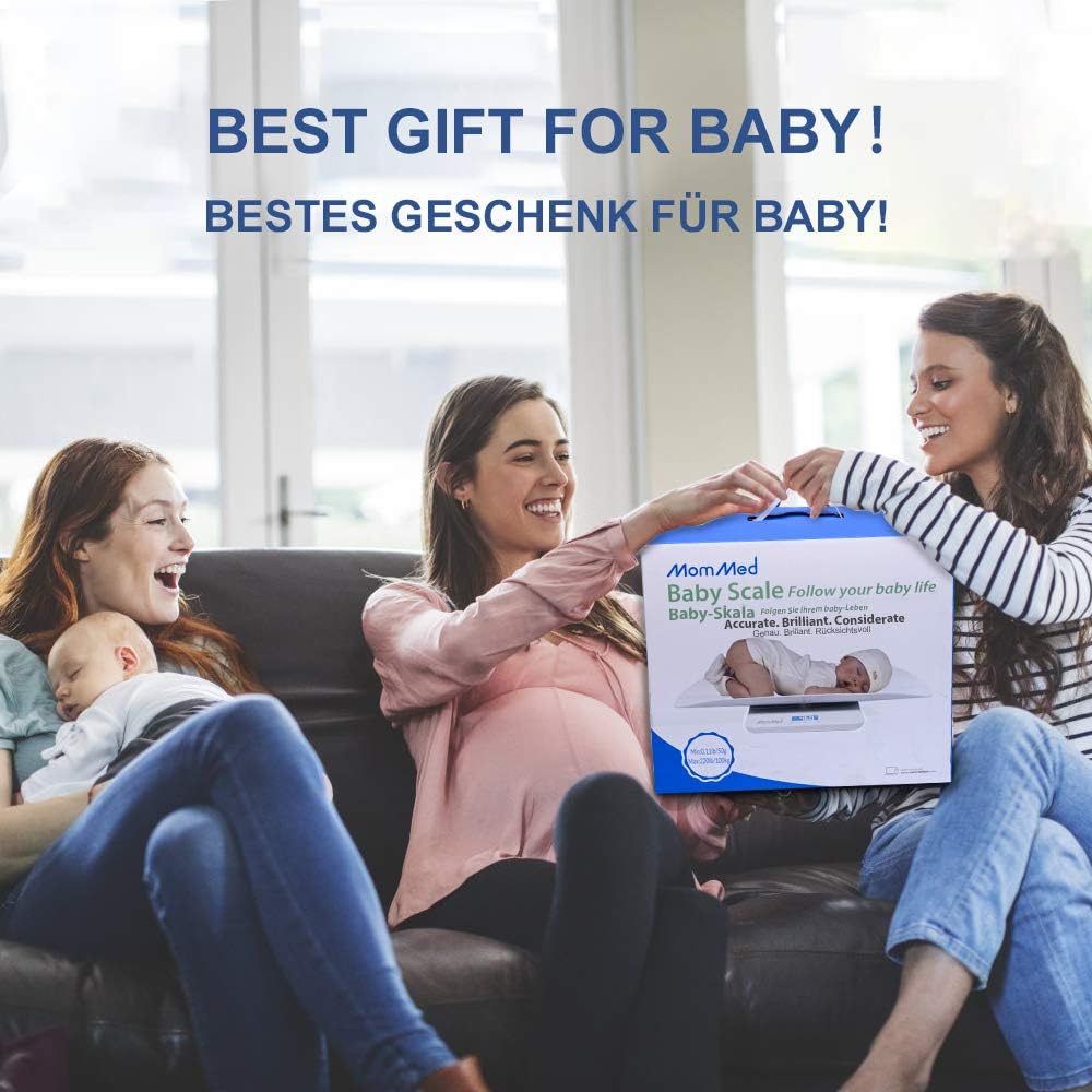 Baby Scale with Hold Function, Blue Backlight, Weight and Height Track L61739