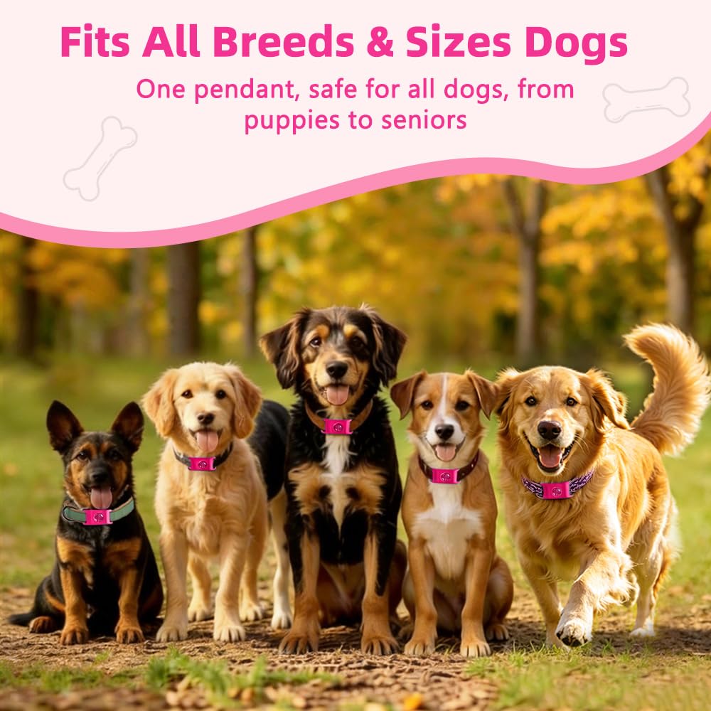 Flea and Tick Prevention Pendant for Dogs with 2 Silicone Buckles & 4 Refills V271