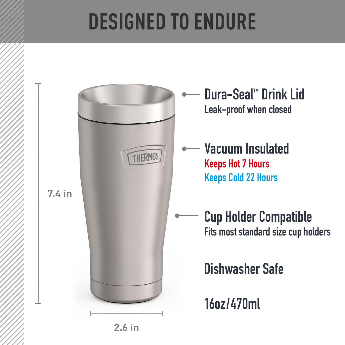 Stainless Steel Tumbler 16 oz B97115