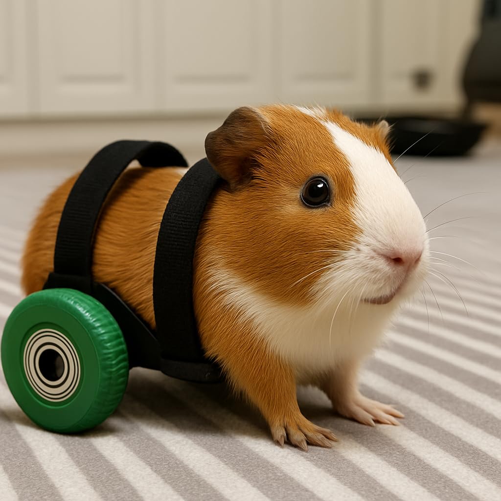 Guinea Pig Wheelchair with Adjustable Harness, 2 Wheel Sizes U591674