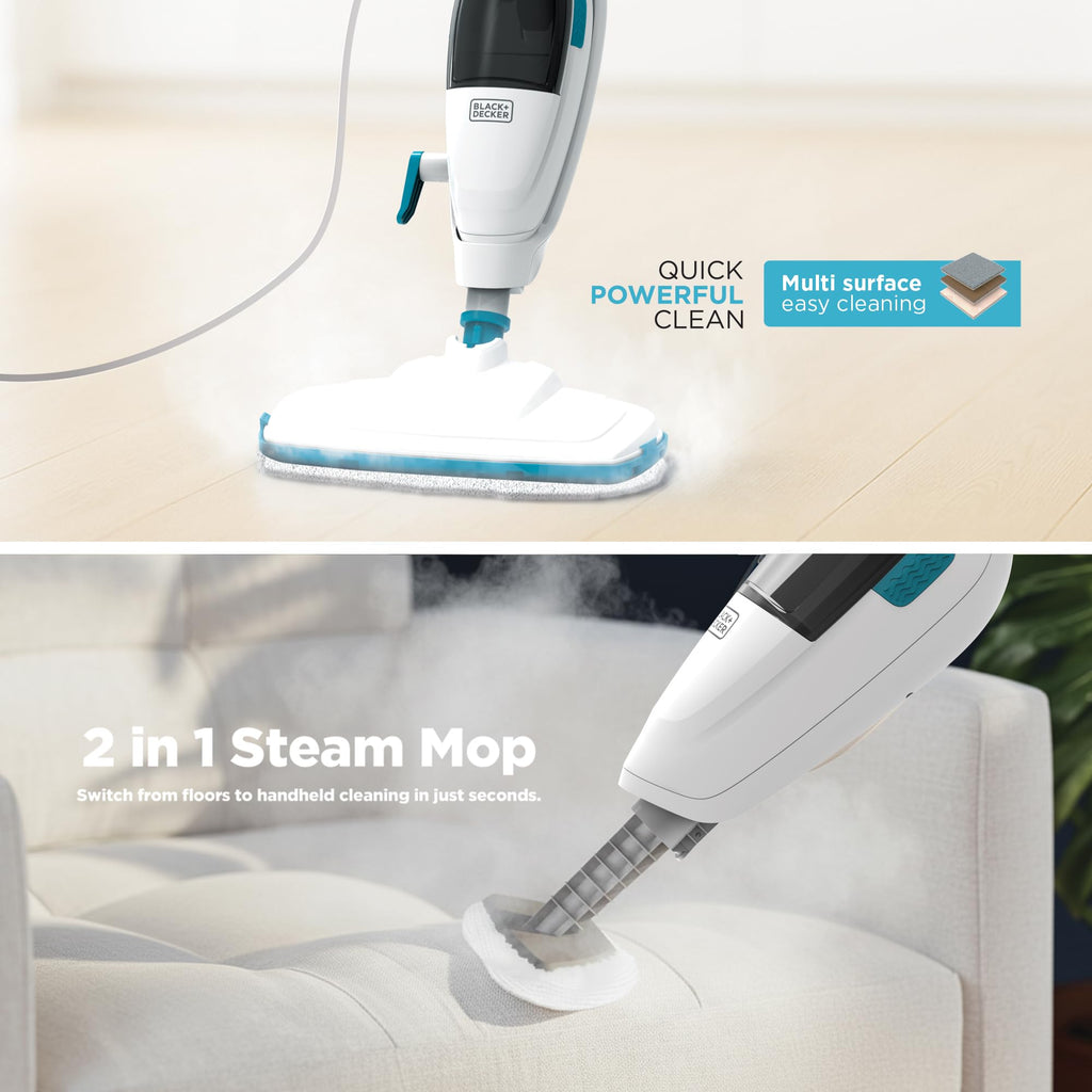 2-in-1 Steam Mop and Handheld Steam Cleaner P65109