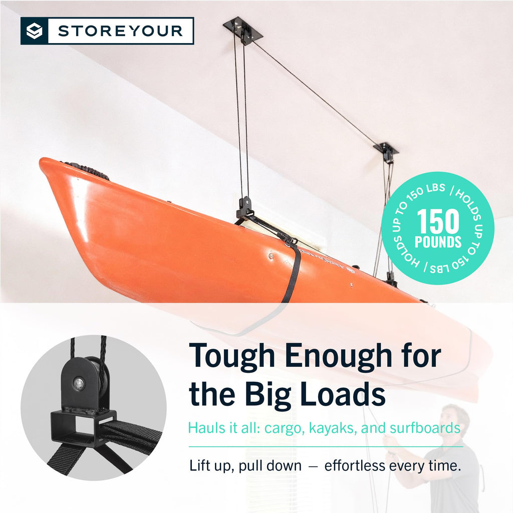 Kayak and Canoe Ceiling Hoist Storage Rack M85646