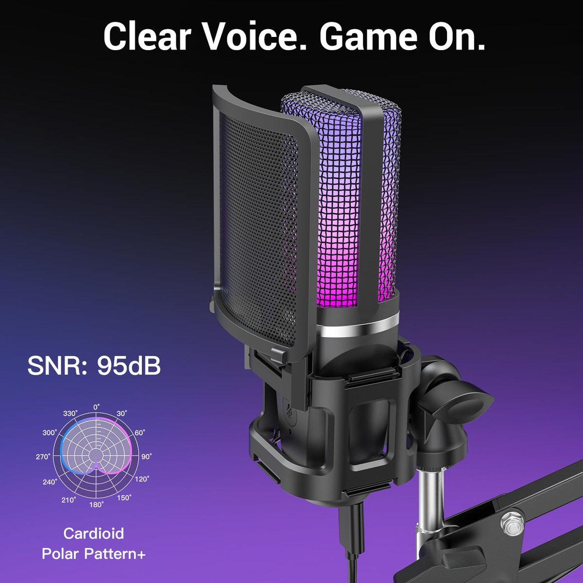 USB Microphone with Noise Reduction D7491