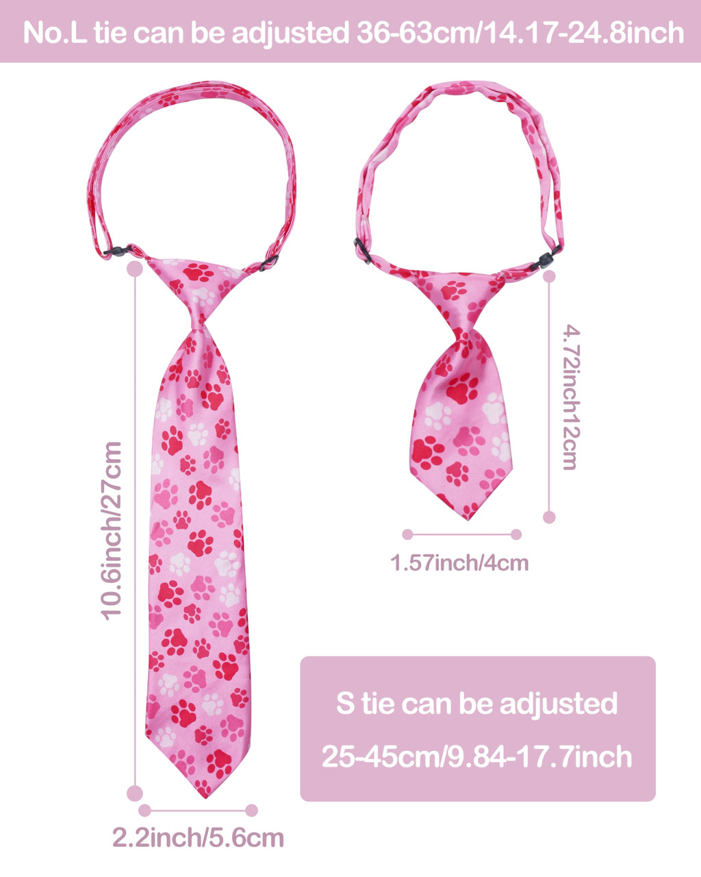 60 Pack Paw Print Dog Bowties and Ties V567506