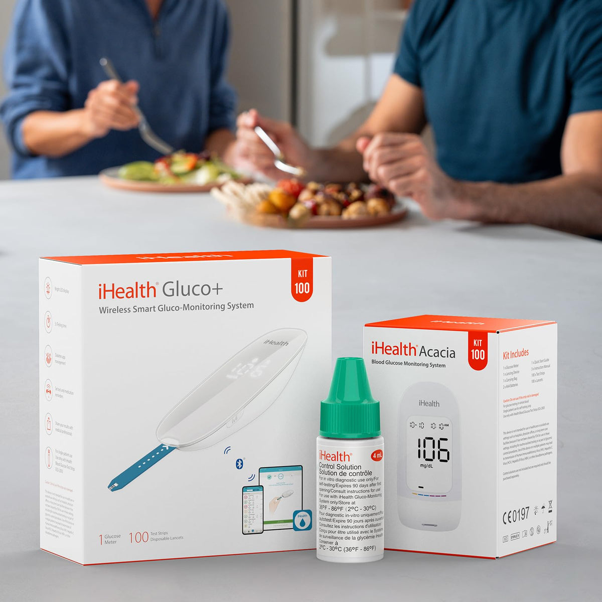 Blood Glucose Test Strips and Control Solution, 50 Count No Coding H129