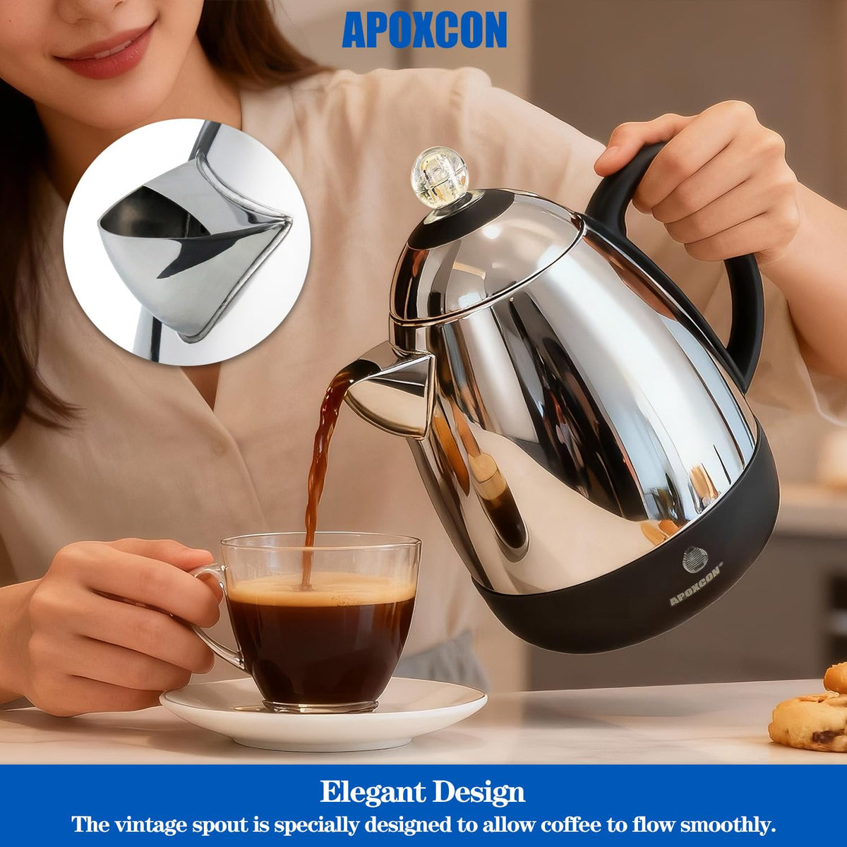 Electric Stainless Steel Coffee Percolator 10 Cup T70506