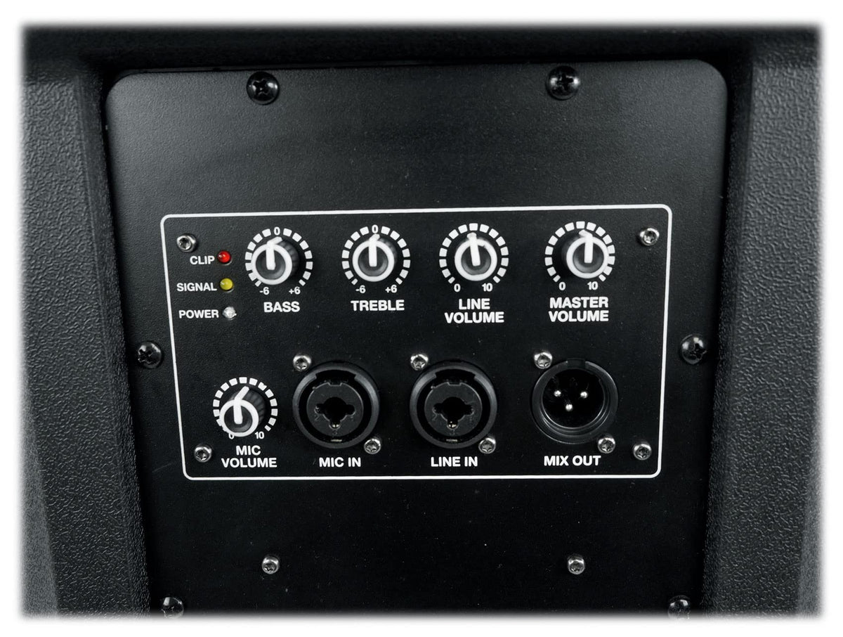 15" Active Powered DJ PA Speaker with 2-Channel Mixer O109