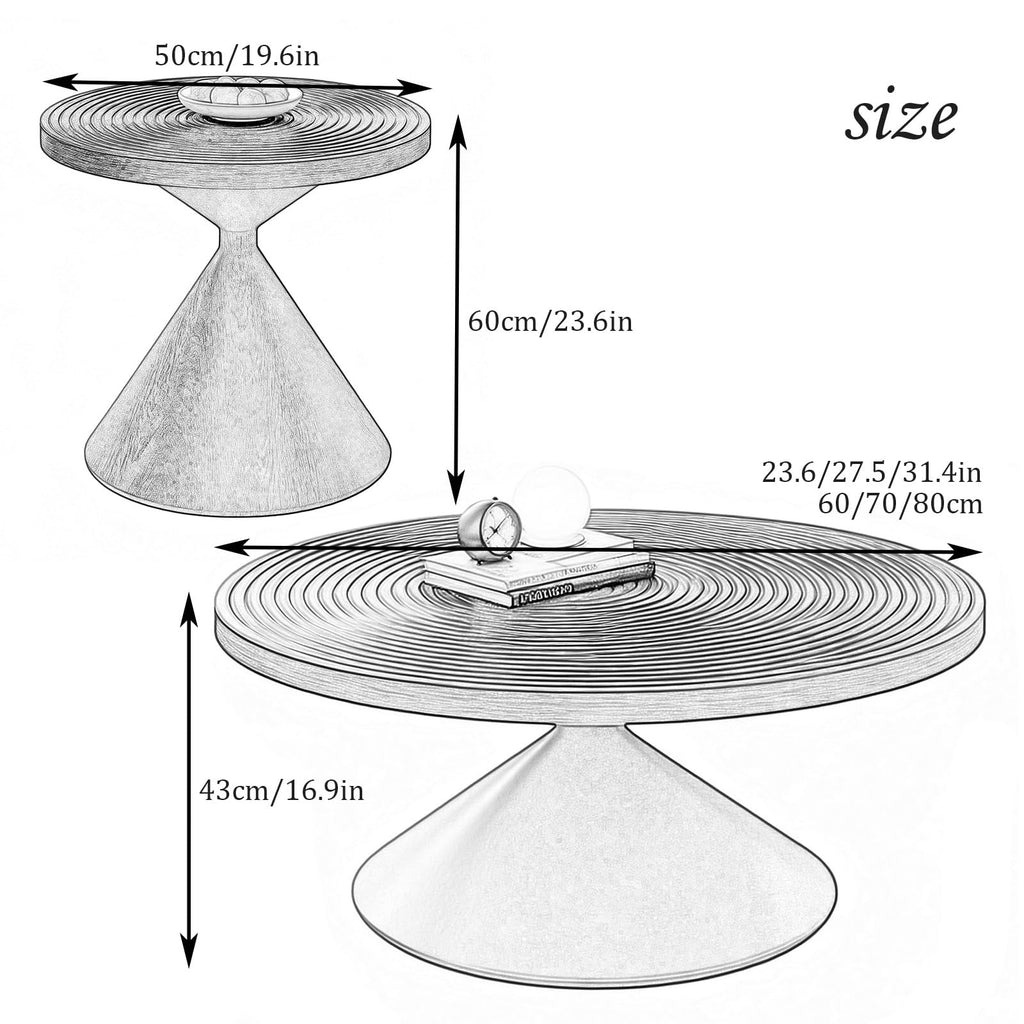 Round Storage Coffee Table P3577