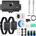 Electric Dog Fence System with 2 Collars Q877