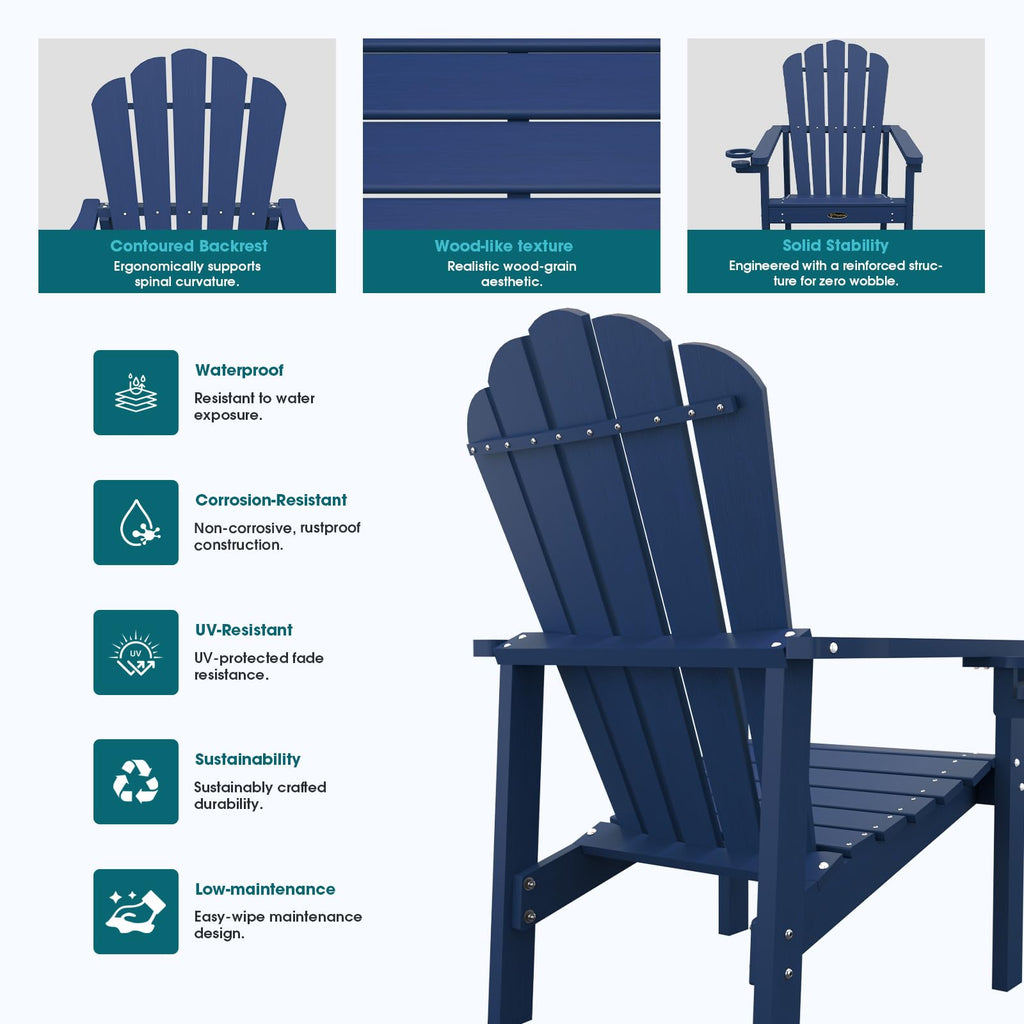 Stackable Adirondack Chair Set of 4 N526040