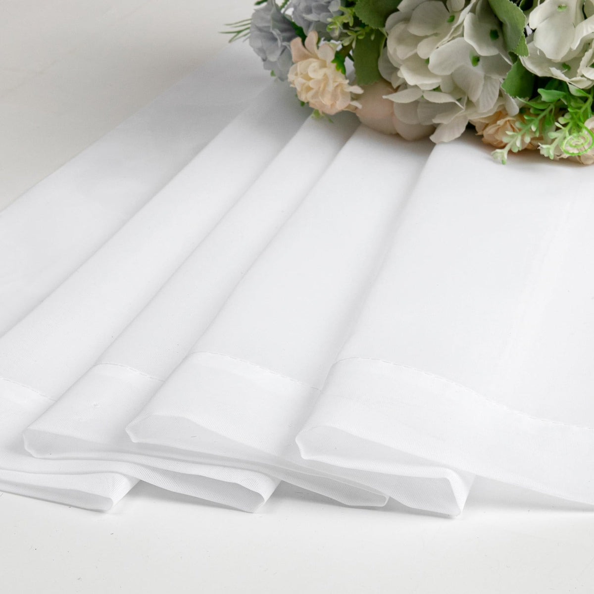 White Sheer Curtains 72 Inches Long 2 Panels R2300