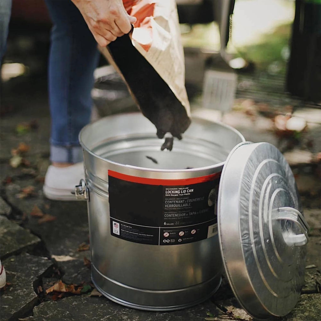 Galvanized Steel 6 Gallon Airtight Storage Jar Z40214