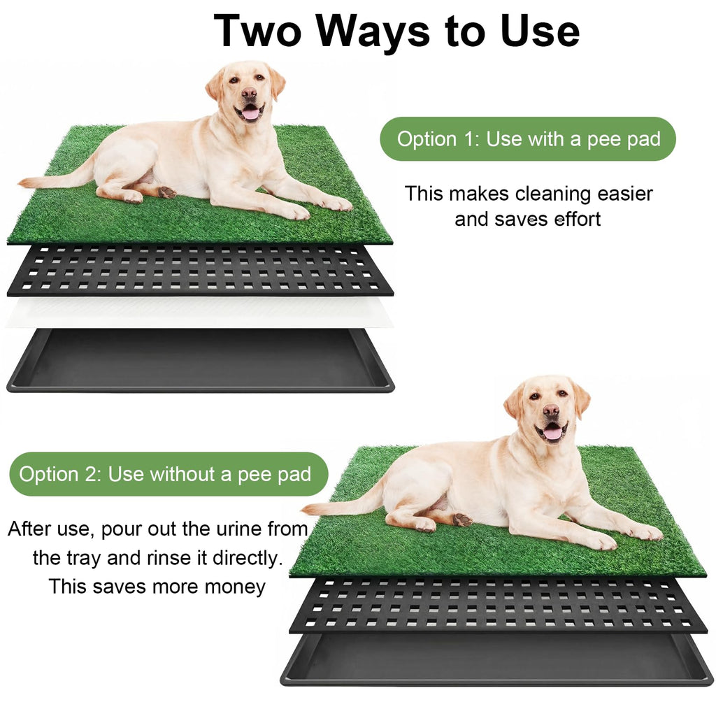 35"x23" Large Dog Grass Pad with Tray P785539