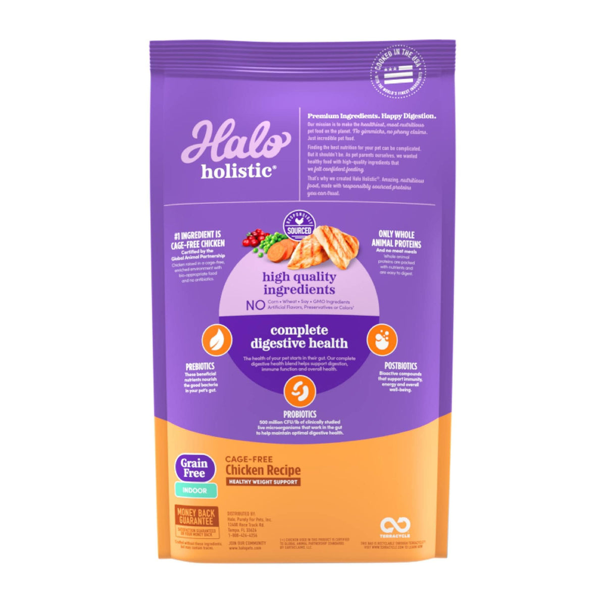 Indoor Dry Cat Food Cage-Free Chicken 3 lb H488