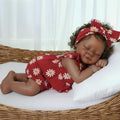 20 Inch Reborn Baby Dolls Black Girl with Accessories Set W994
