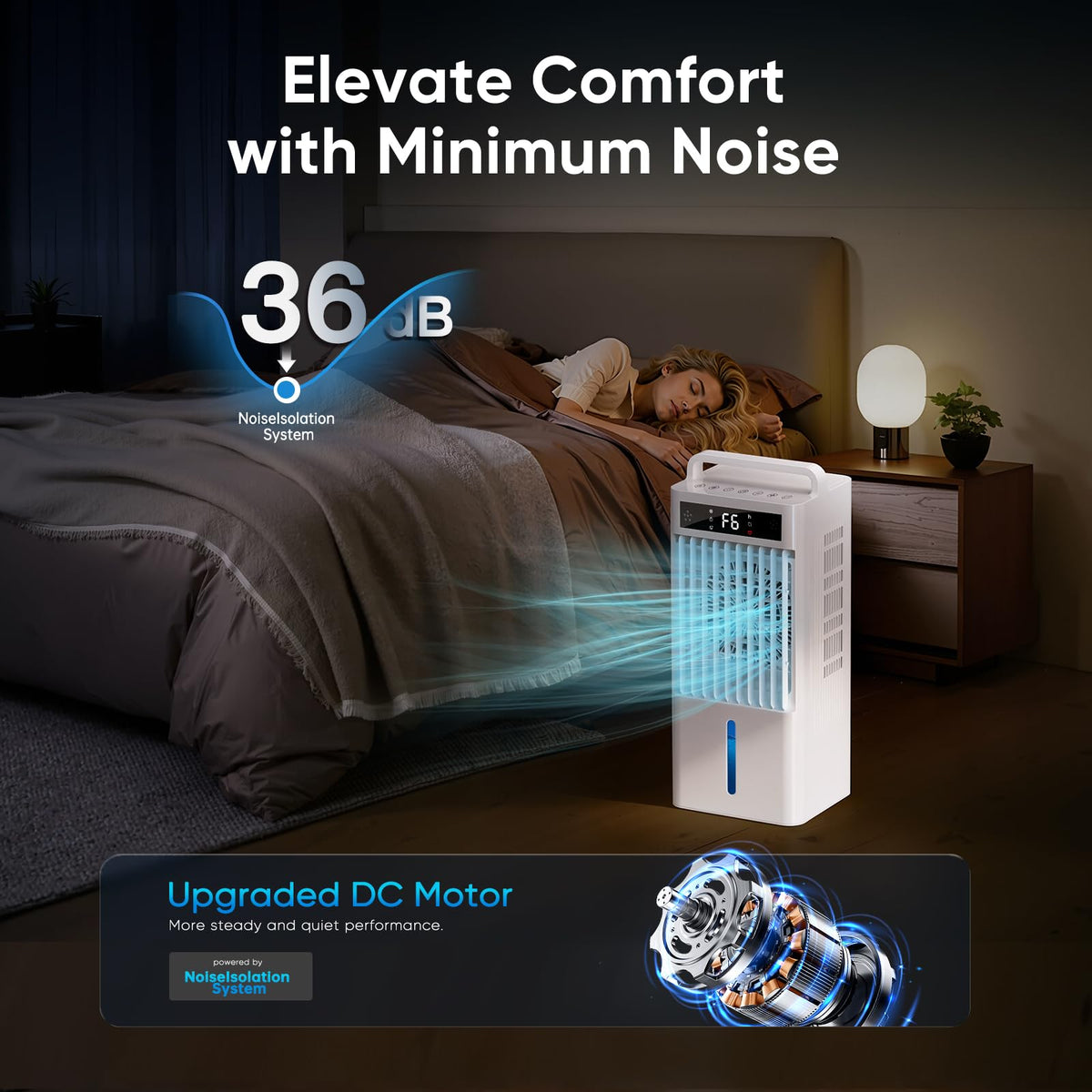 Portable 4-IN-1 Evaporative Air Cooler 3-Gal C2387
