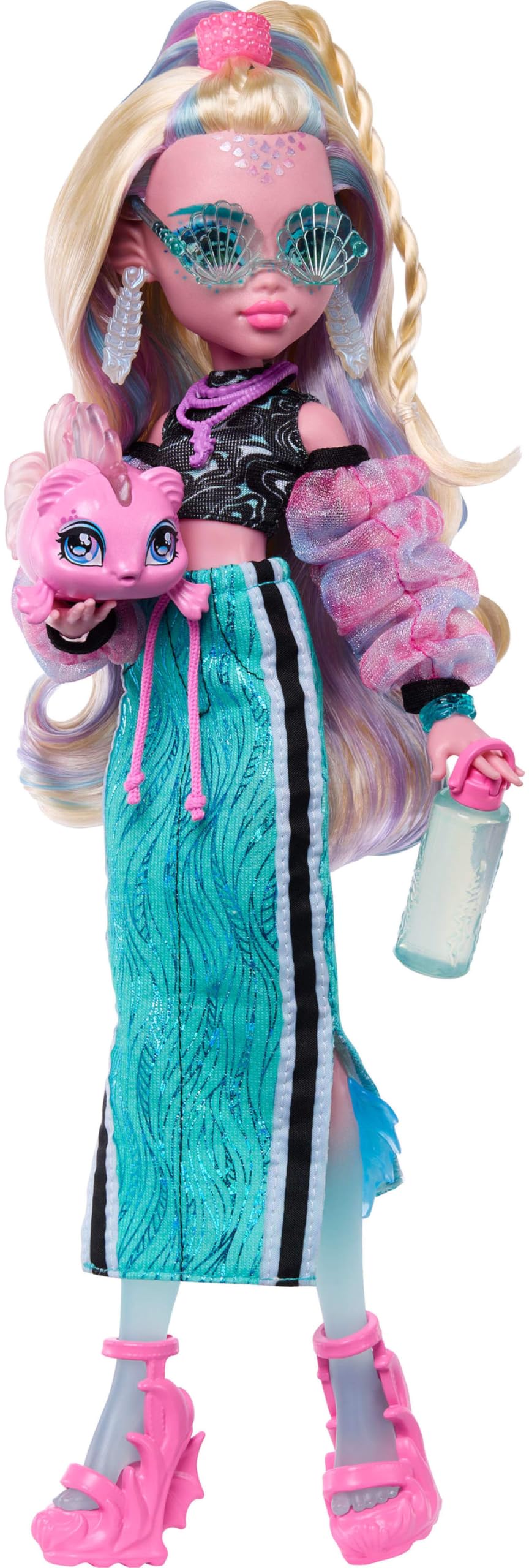 Blue Doll with Pet Piranha S7784