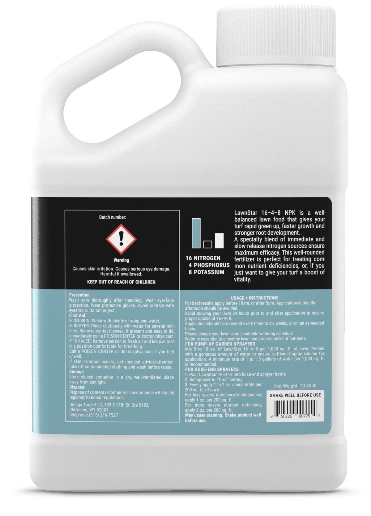 16-4-8 Liquid Fertilizer 1 Gallon A6584