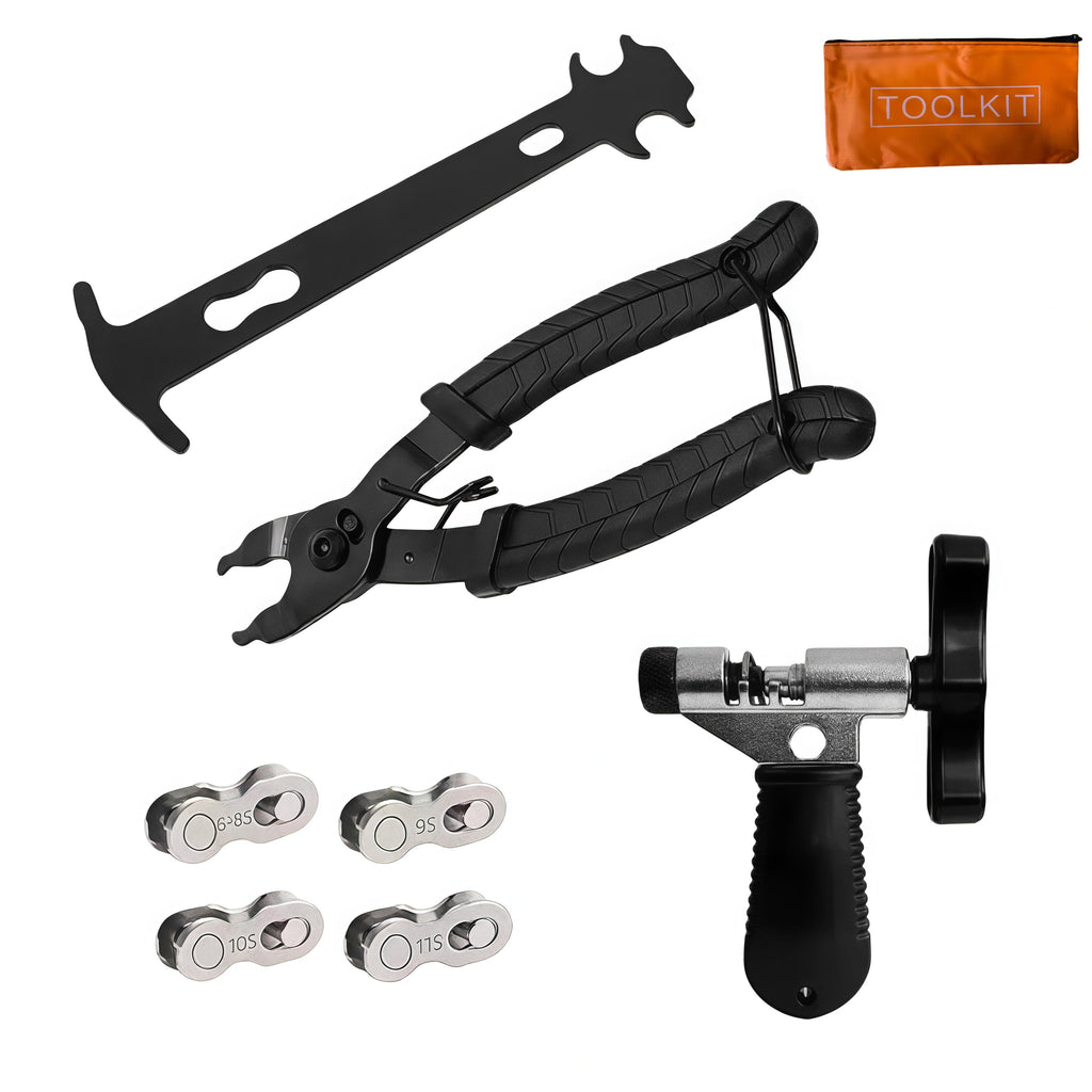 Bike Chain Repair Tool Kit with Chain Breaker, Master Link Pliers & Wear Checker G23281