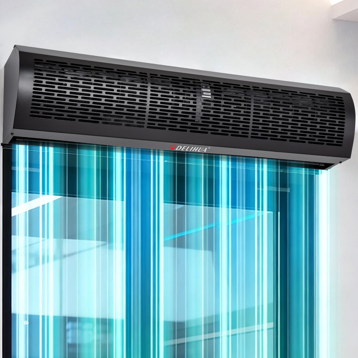 48 Inch Black Air Curtain Fan with Magnetic Door Switch R121