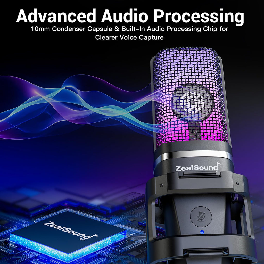 USB Microphone with Noise Reduction D7491