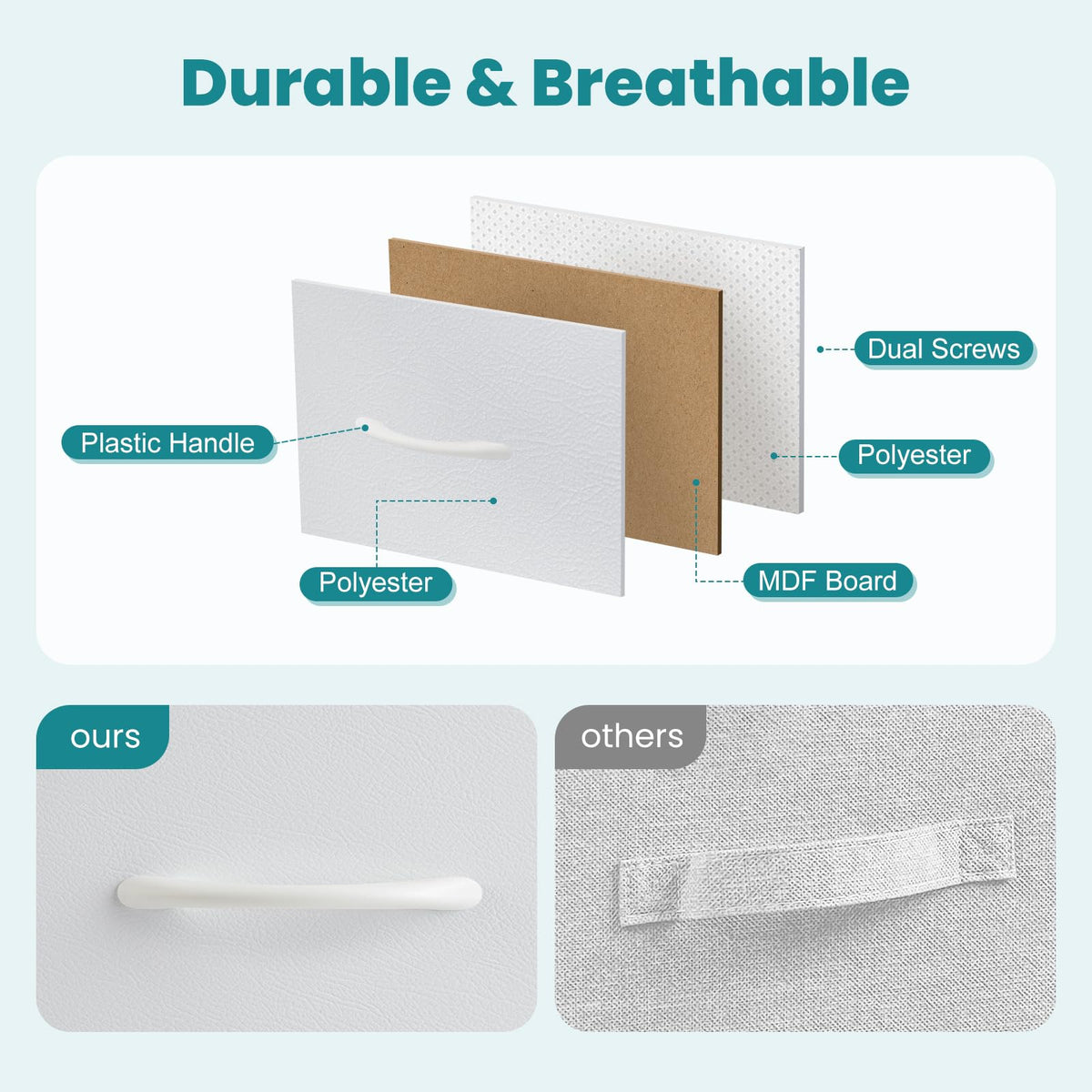 7 Drawer Fabric Dresser D371519
