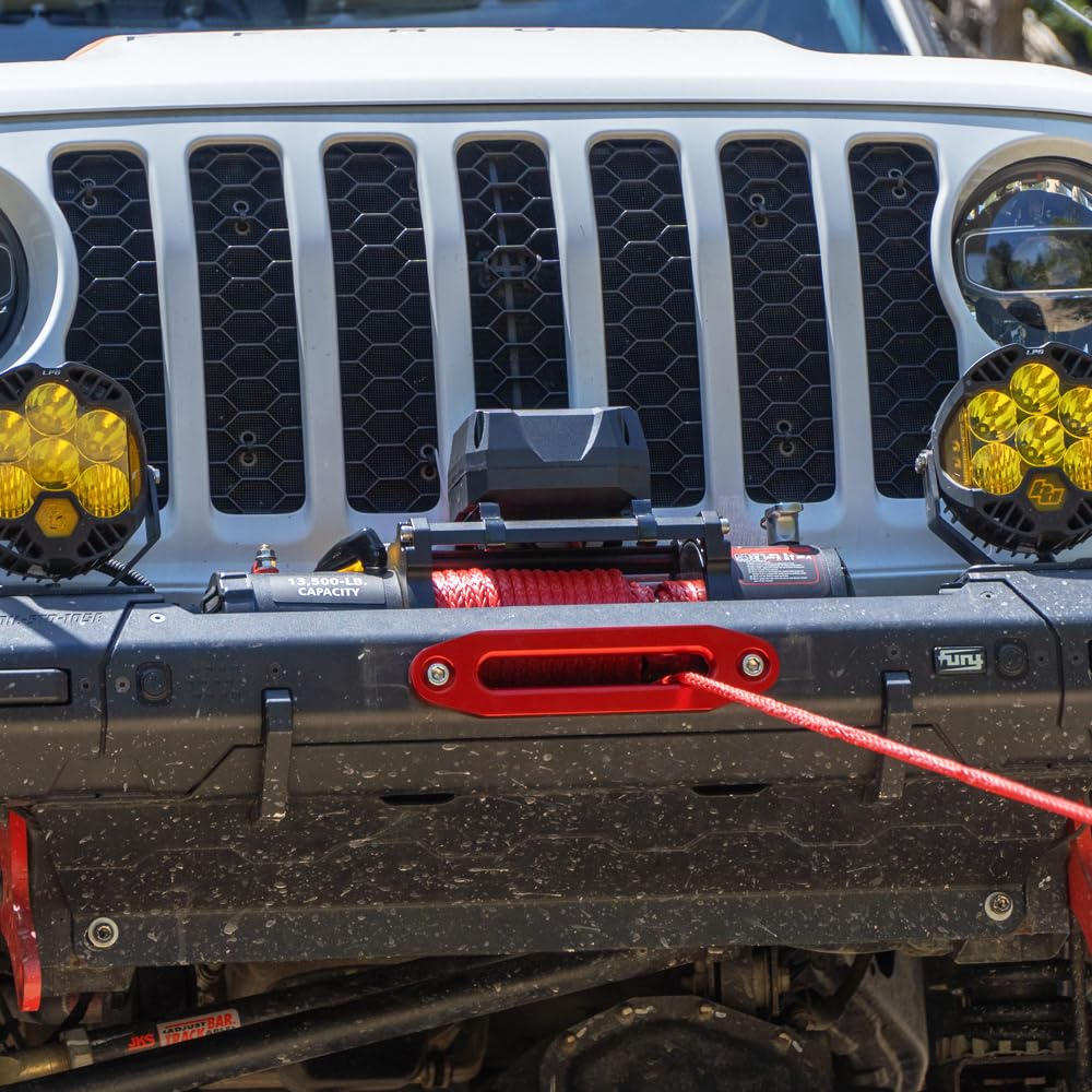 13500lb Waterproof 12V Synthetic Rope Electric Truck Winch B30322