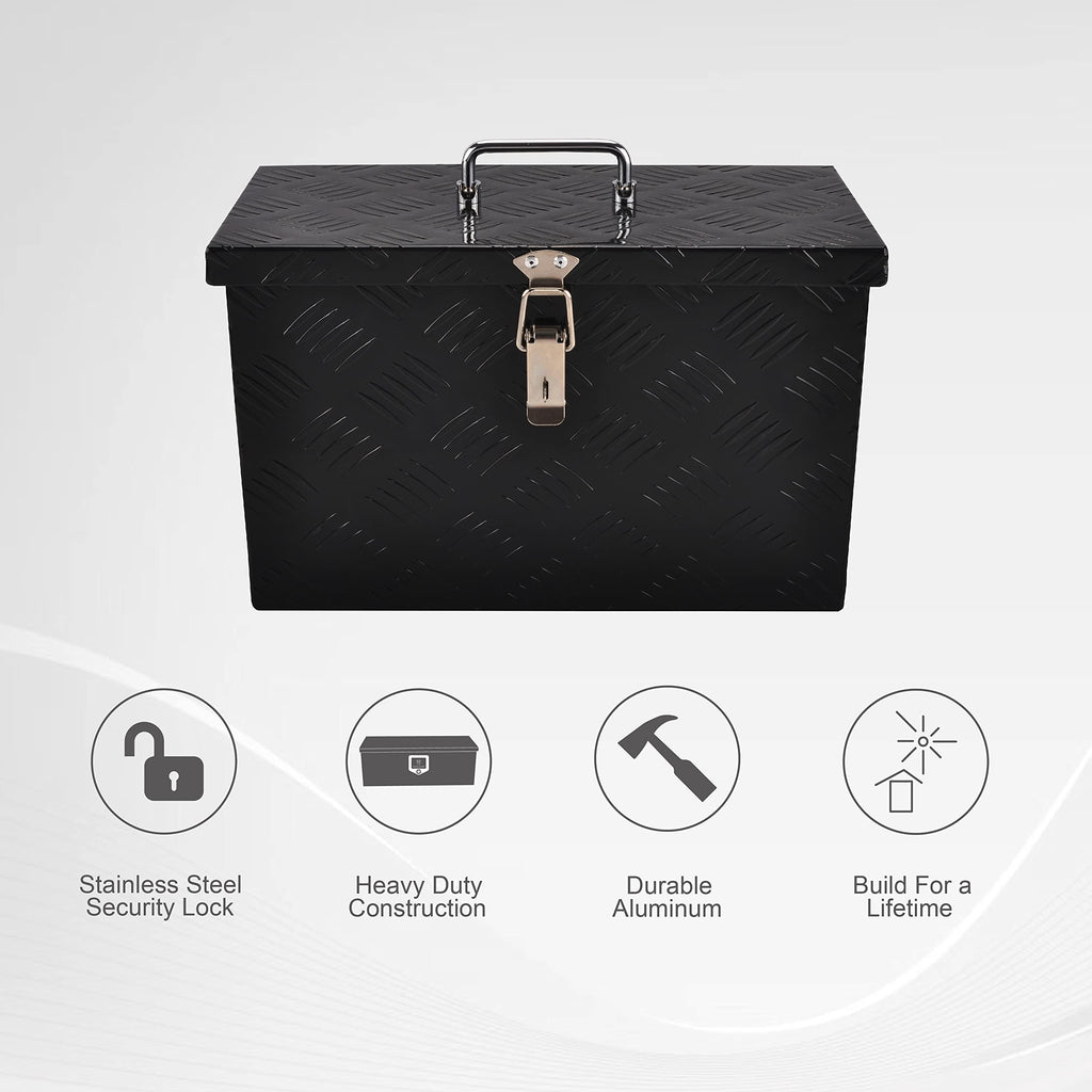 16 Inch Aluminum Truck Bed Tool Box Black M752