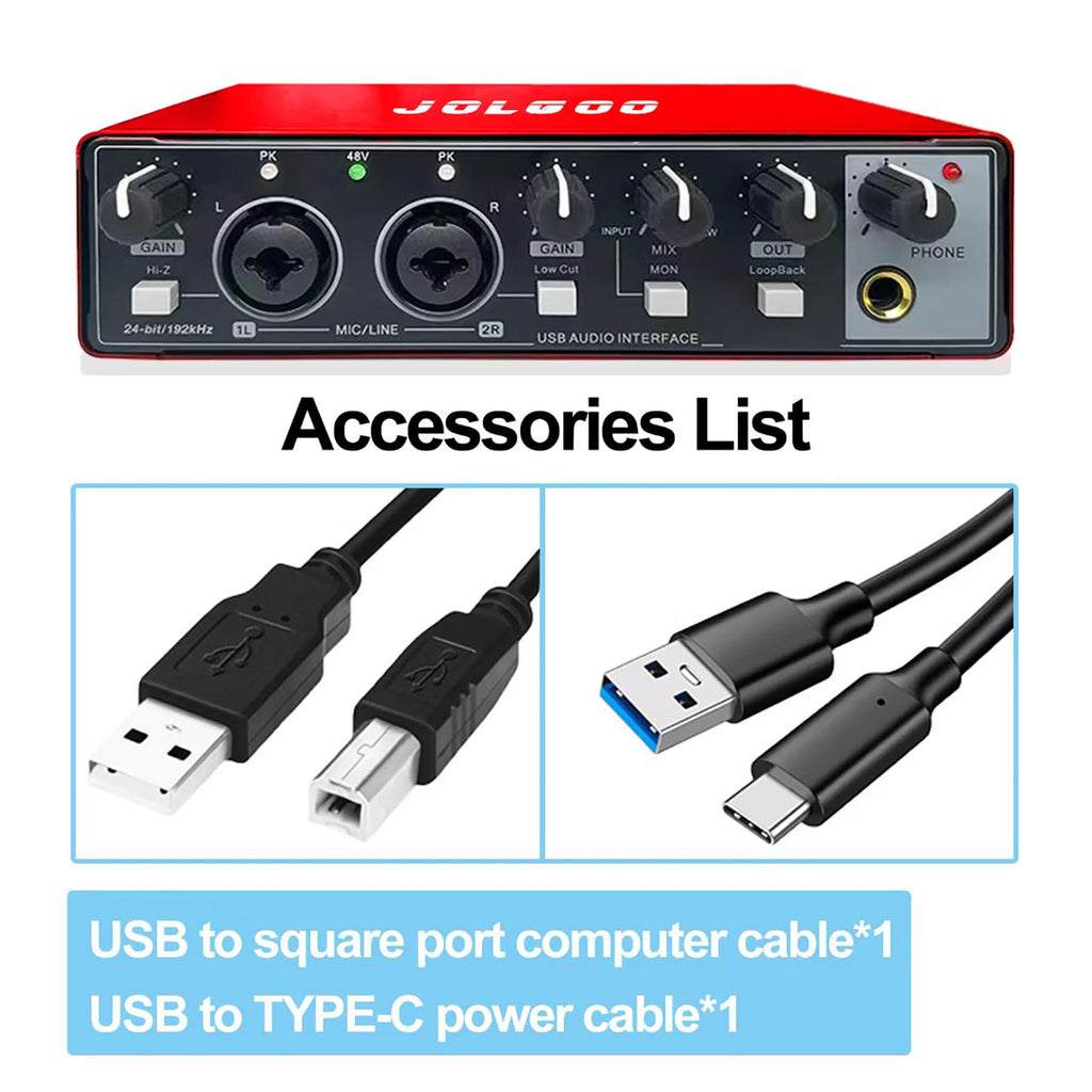 USB Audio Interface, Red 24-Bit/192kHz B54015