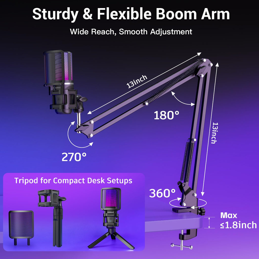 USB Microphone with Noise Reduction D7491