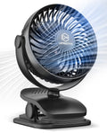 Battery Operated Clip on Fan, USB Powered Portable Desk Fan 4 Speeds X616475
